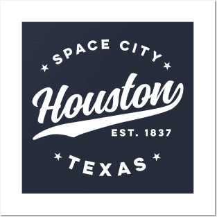 Vintage Houston Texas Space City USA Posters and Art